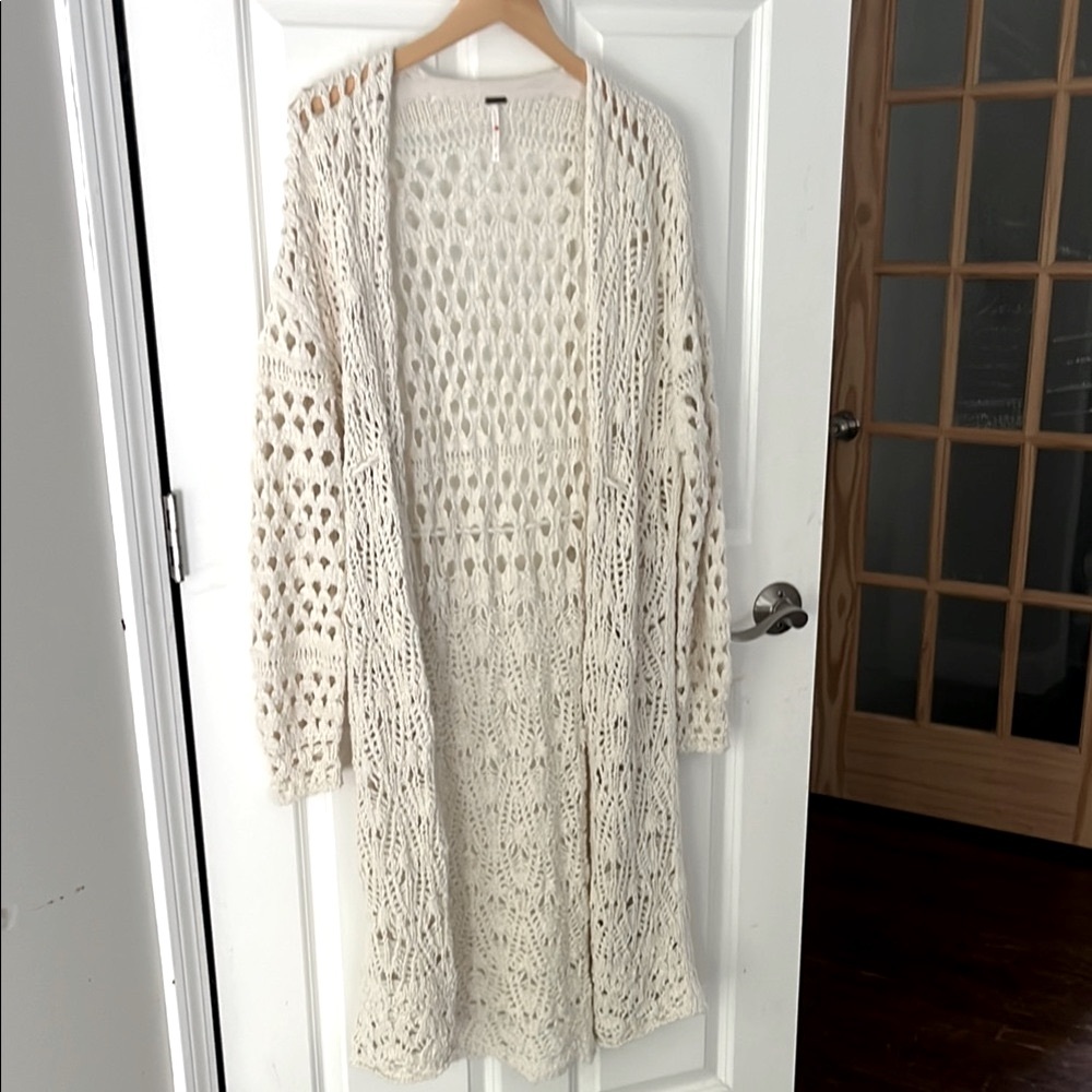 Free People Open-Knit Women's Duster Sweater